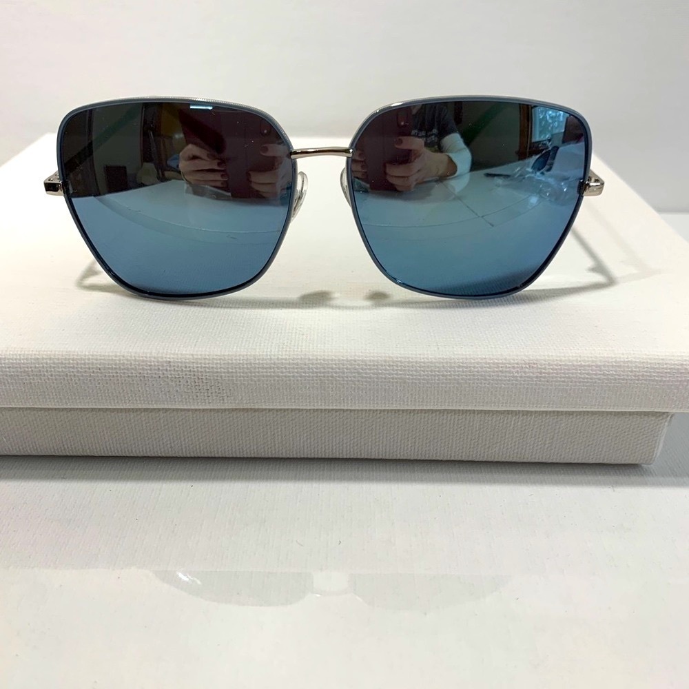 Nine West silver square shaped sunglasses